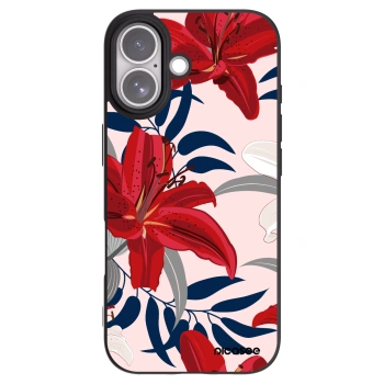 Picasee husă neagră din silicon pentru Apple iPhone 17 - Red Lily