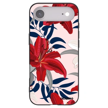 Picasee husă neagră din silicon pentru Apple iPhone Air - Red Lily