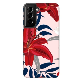 Husă pentru Samsung Galaxy S21 FE 5G - Red Lily