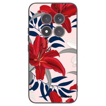 Picasee husă neagră din silicon pentru Xiaomi Redmi Note 15 Pro+ - Red Lily