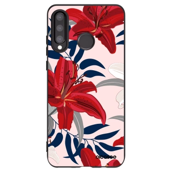 Picasee husă neagră din silicon pentru Huawei P30 Lite - Red Lily