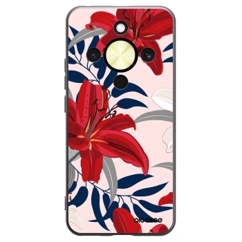 Picasee husă neagră din silicon pentru Honor Magic8 Lite 5G - Red Lily