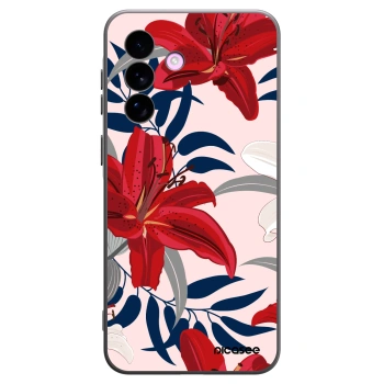 Picasee husă neagră din silicon pentru Samsung Galaxy A57 5G - Red Lily