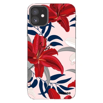 Picasee husă transparentă din silicon pentru Apple iPhone 11 - Red Lily