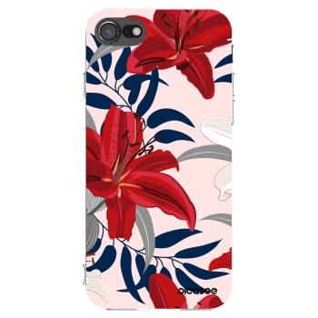 Picasee husă transparentă din silicon pentru Apple iPhone 8 - Red Lily