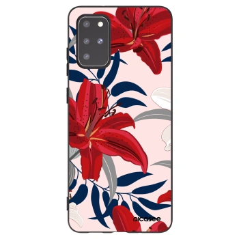 Picasee husă neagră din silicon pentru Samsung Galaxy S20+ G985F - Red Lily