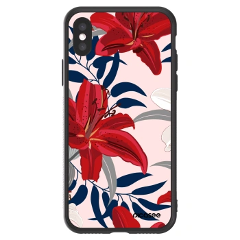 Picasee ULTIMATE CASE pentru Apple iPhone X/XS - Red Lily