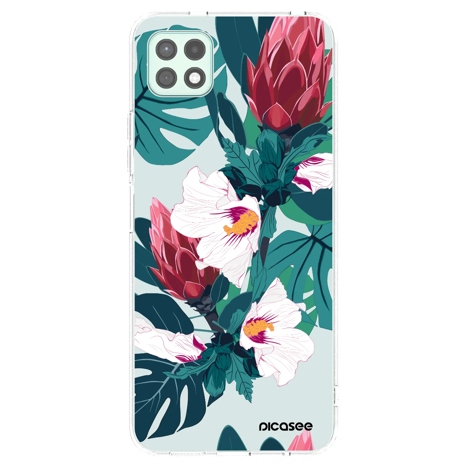 Picasee husă transparentă din silicon pentru Samsung Galaxy A22 A226B 5G - Rhododendron
