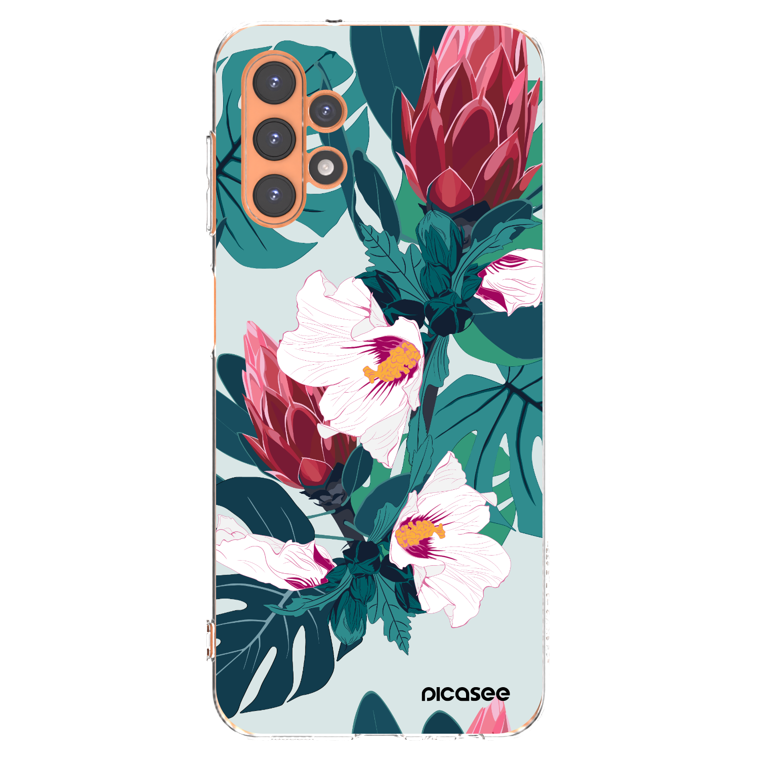 Picasee husă transparentă din silicon pentru Samsung Galaxy A13 4G A135 - Rhododendron