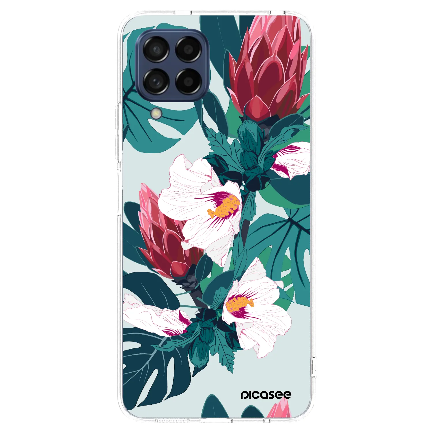 Picasee husă transparentă din silicon pentru Samsung Galaxy M53 5G - Rhododendron