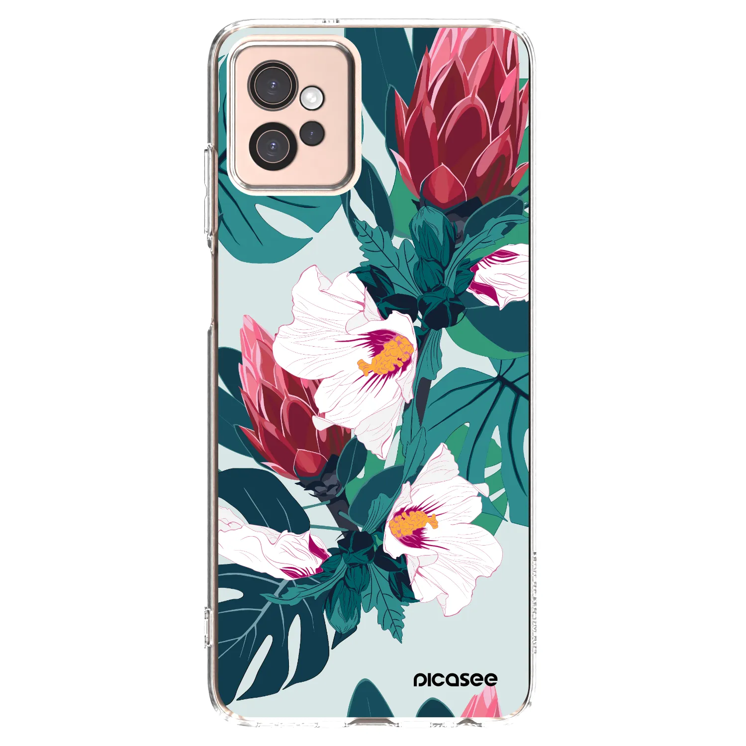 Picasee husă transparentă din silicon pentru Motorola Moto G32 - Rhododendron
