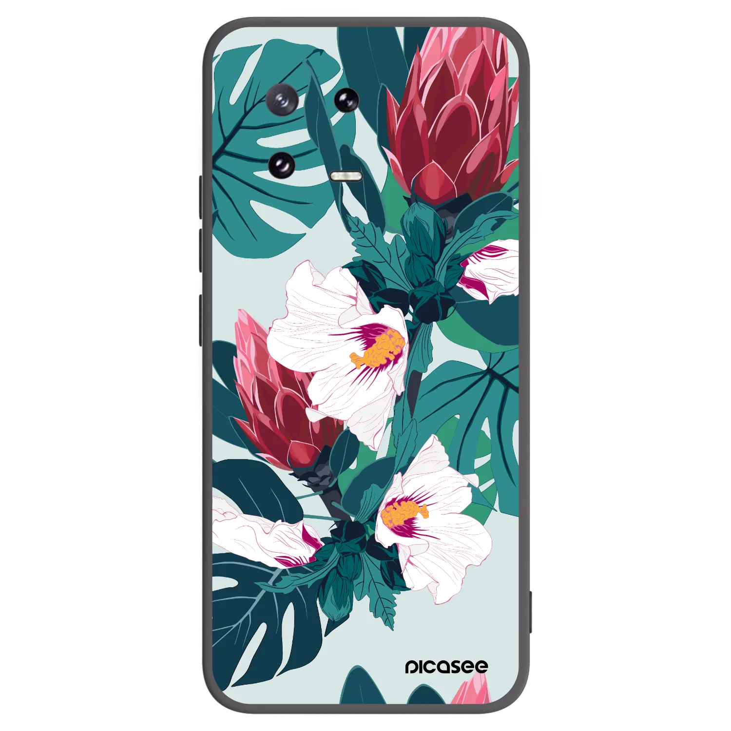 Picasee husă neagră din silicon pentru Xiaomi 13 Pro - Rhododendron