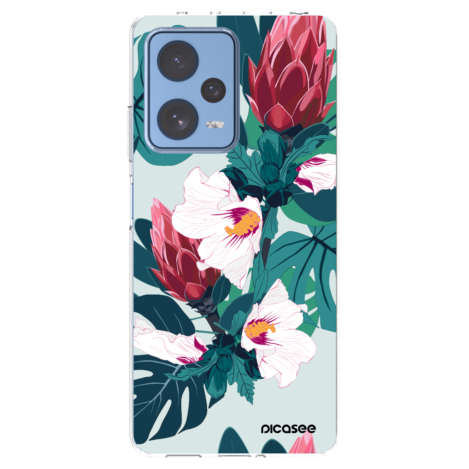 Picasee husă transparentă din silicon pentru Xiaomi Redmi Note 12 Pro 5G - Rhododendron