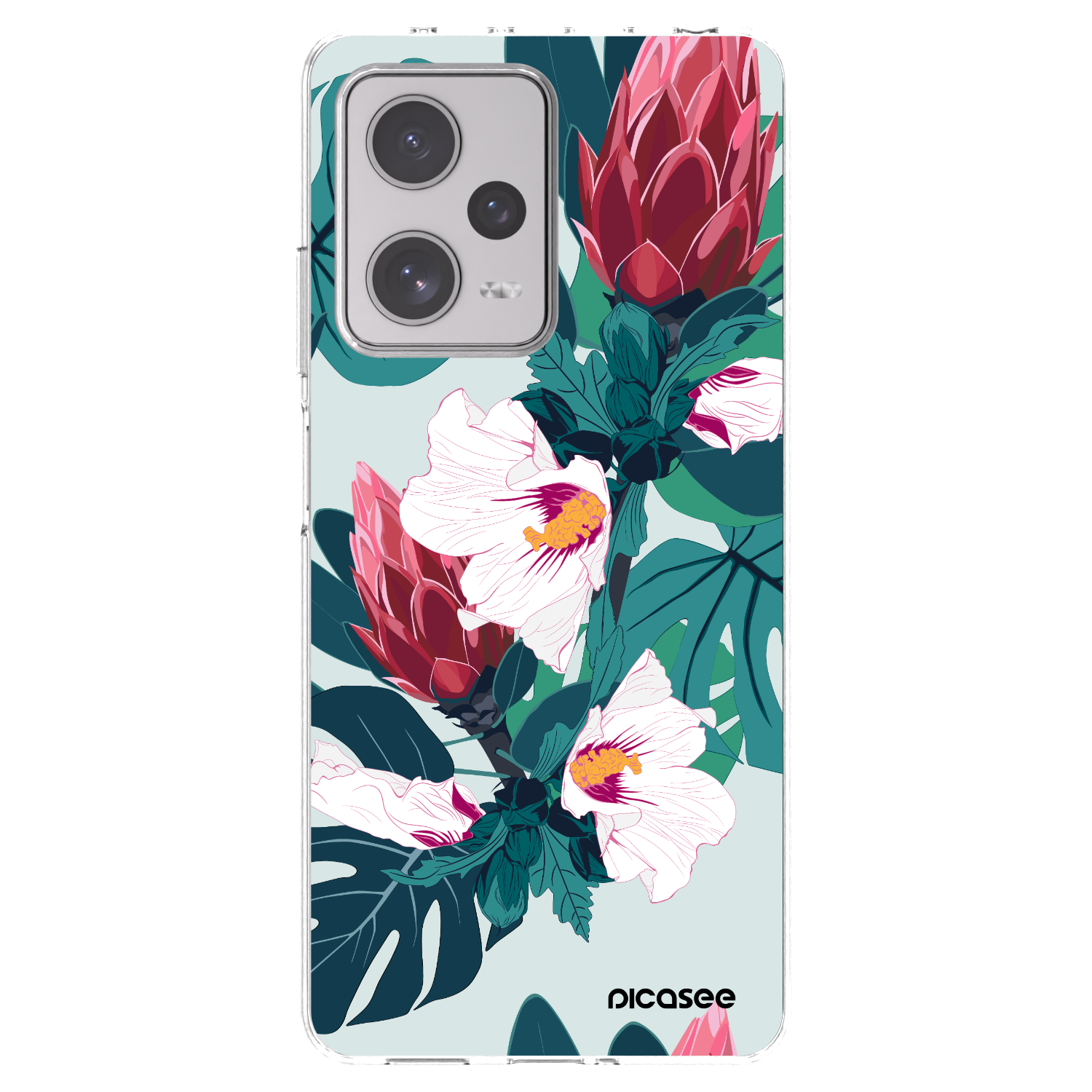 Picasee husă transparentă din silicon pentru Xiaomi Redmi Note 12 Pro+ 5G - Rhododendron