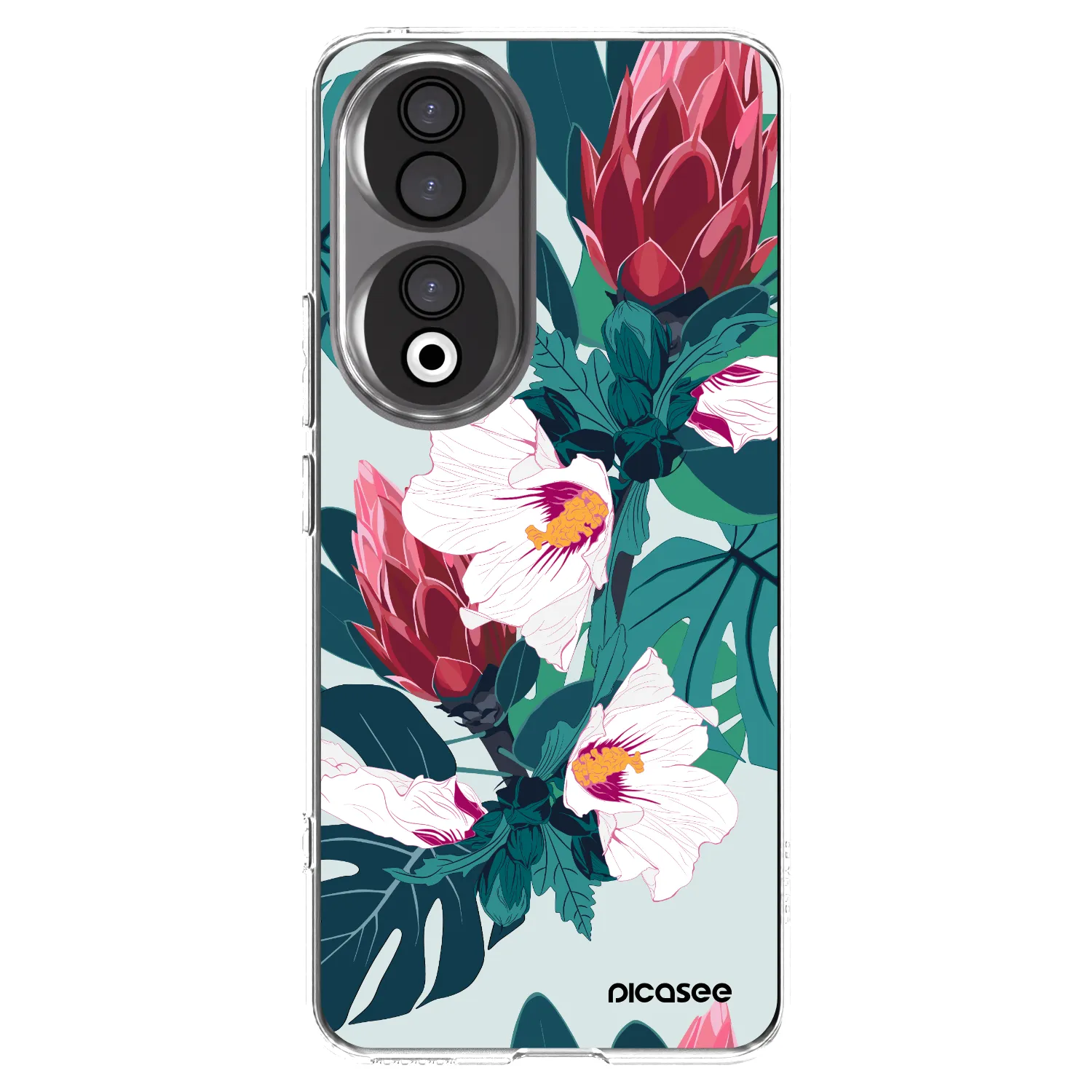 Picasee husă transparentă din silicon pentru Honor 90 5G - Rhododendron