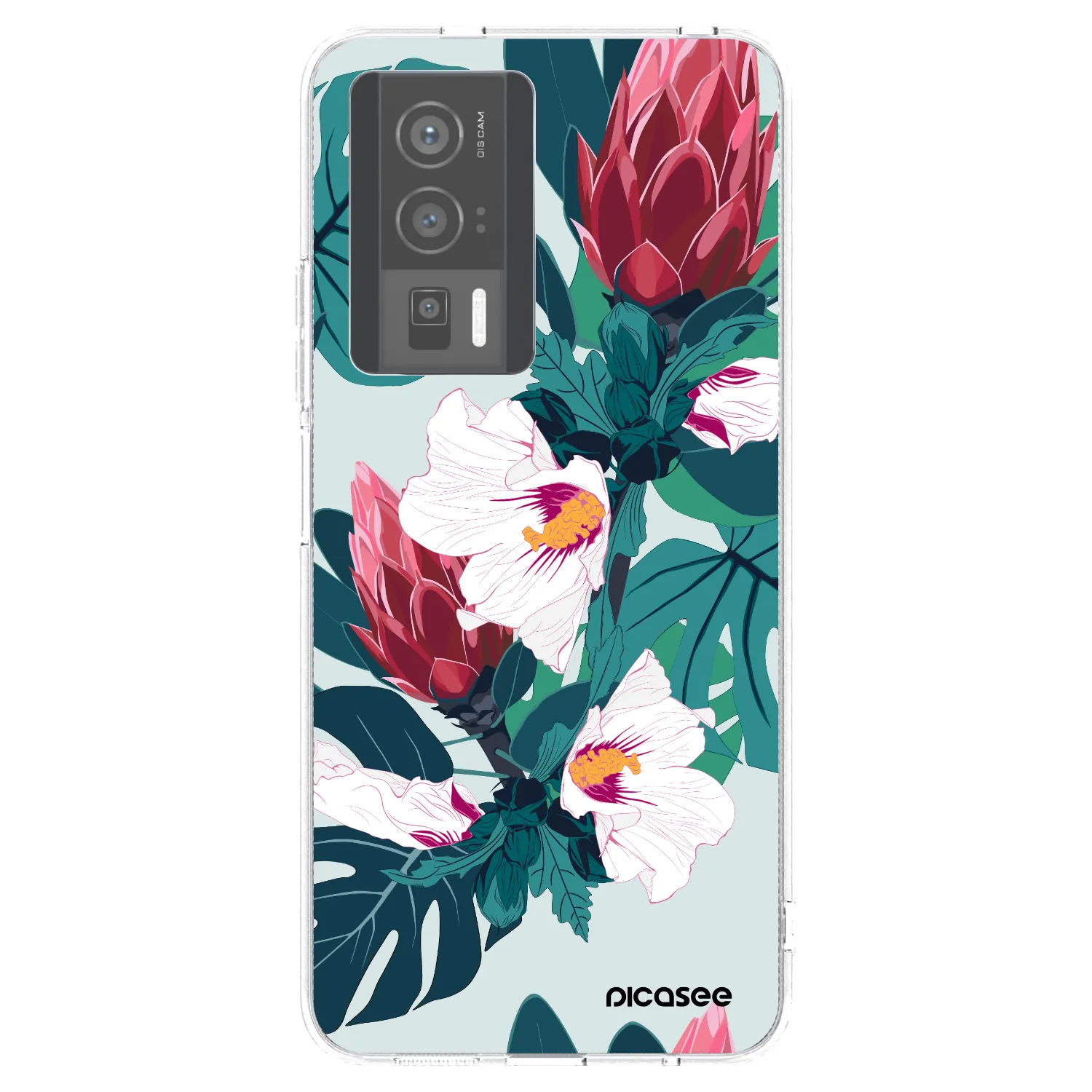 Picasee husă transparentă din silicon pentru Xiaomi Poco F5 Pro 5G - Rhododendron
