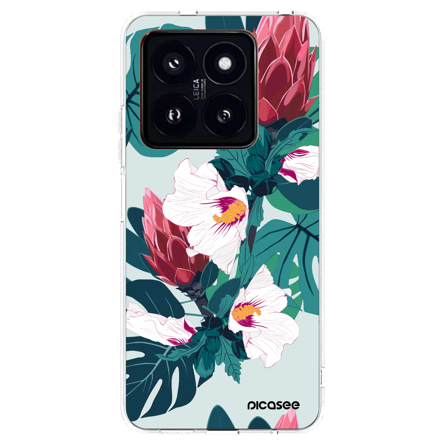 Picasee husă transparentă din silicon pentru Xiaomi 14 Pro - Rhododendron
