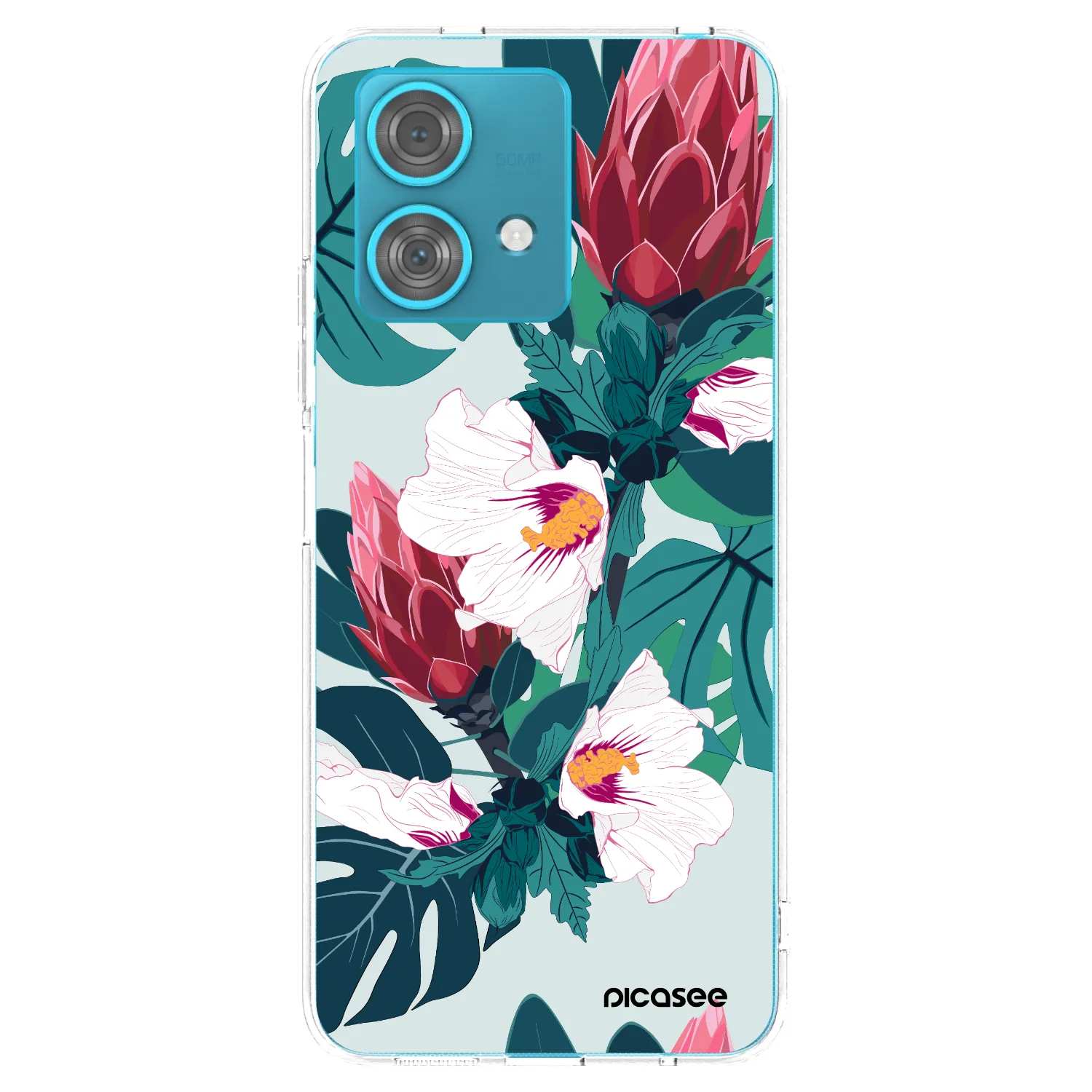 Picasee husă transparentă din silicon pentru Motorola Edge 40 Neo - Rhododendron