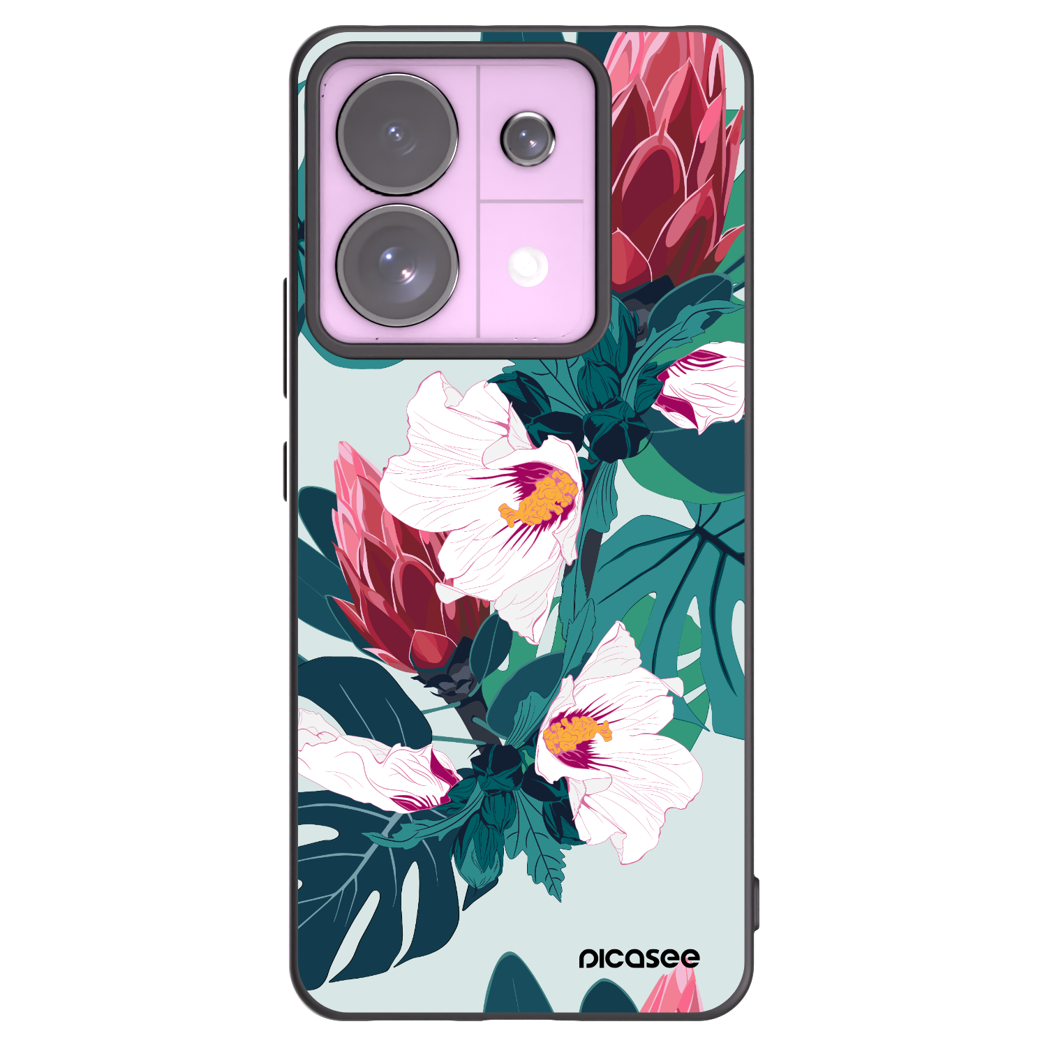 Picasee husă neagră din silicon pentru Xiaomi Redmi Note 13 Pro 5G - Rhododendron