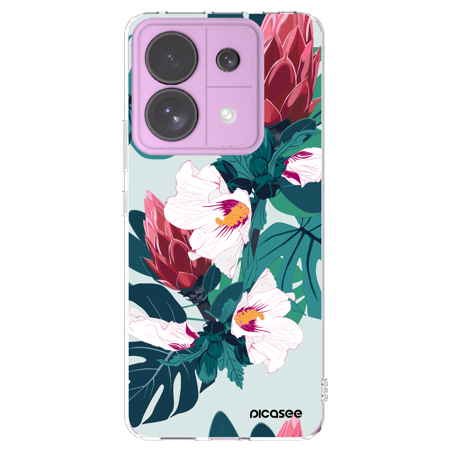 Picasee husă transparentă din silicon pentru Xiaomi Redmi Note 13 Pro 5G - Rhododendron