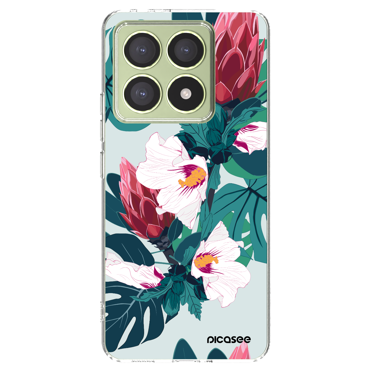 Picasee husă transparentă din silicon pentru Xiaomi 14T - Rhododendron
