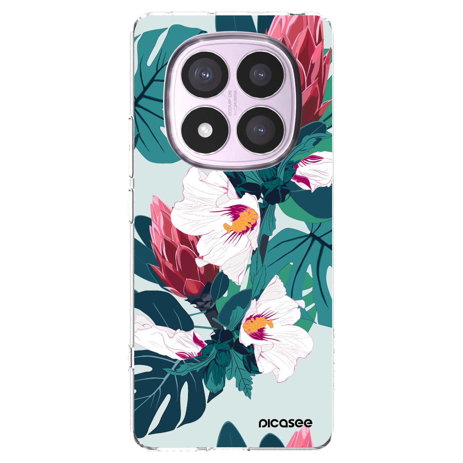 Picasee husă transparentă din silicon pentru Xiaomi Redmi Note 14 Pro 5G - Rhododendron