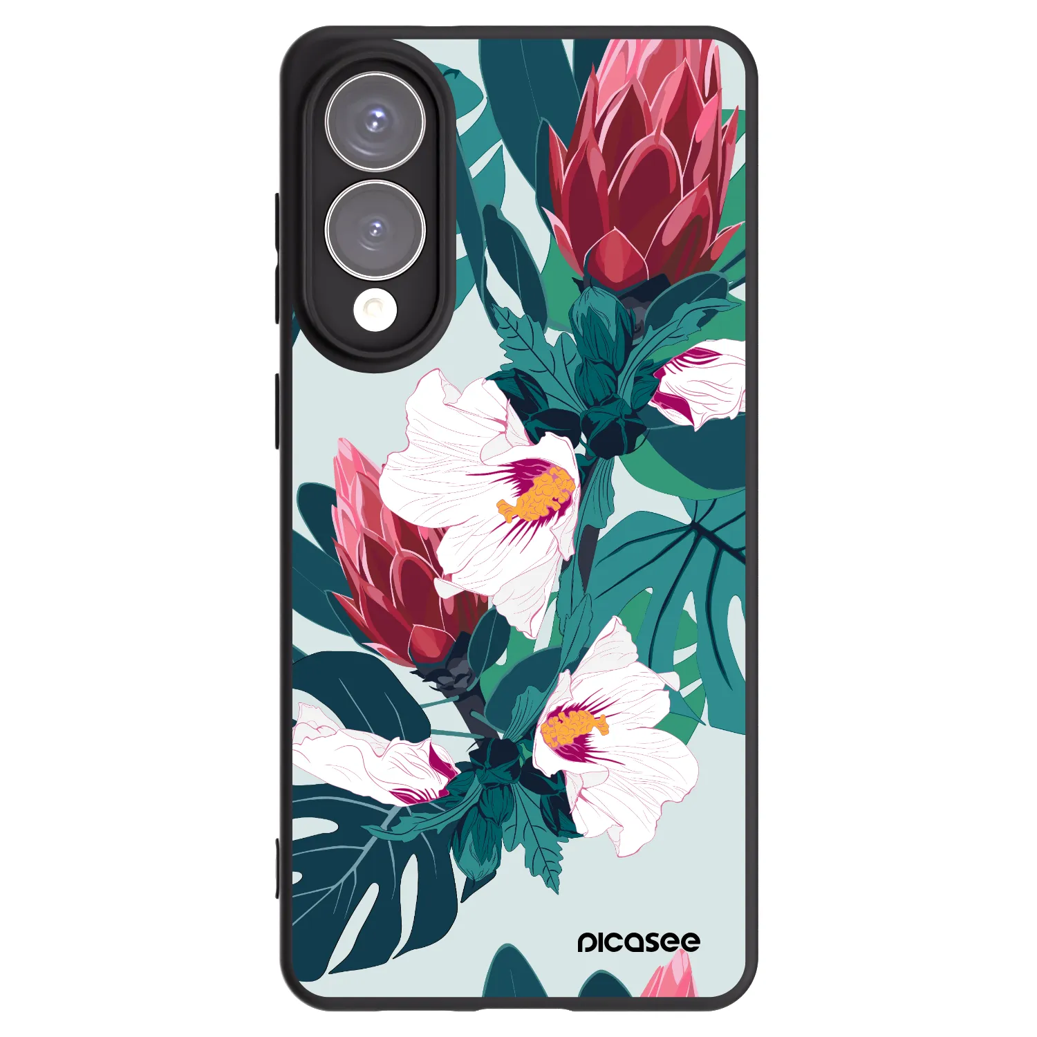 Picasee husă neagră din silicon pentru Samsung Galaxy S25 Edge 5G - Rhododendron