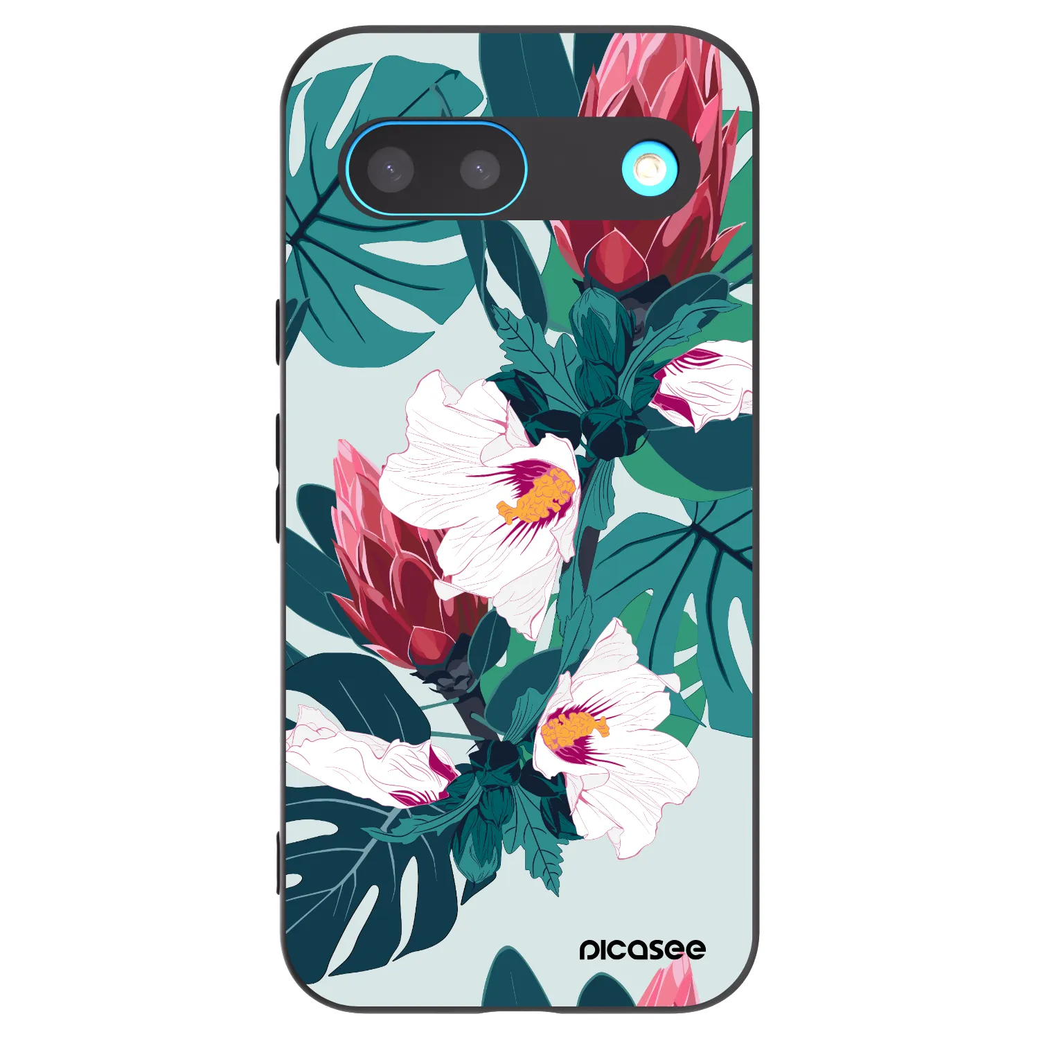 Picasee husă neagră din silicon pentru Google Pixel 8 - Rhododendron