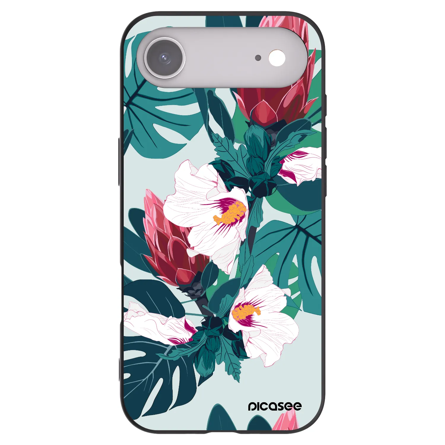 Picasee husă neagră din silicon pentru Apple iPhone Air - Rhododendron