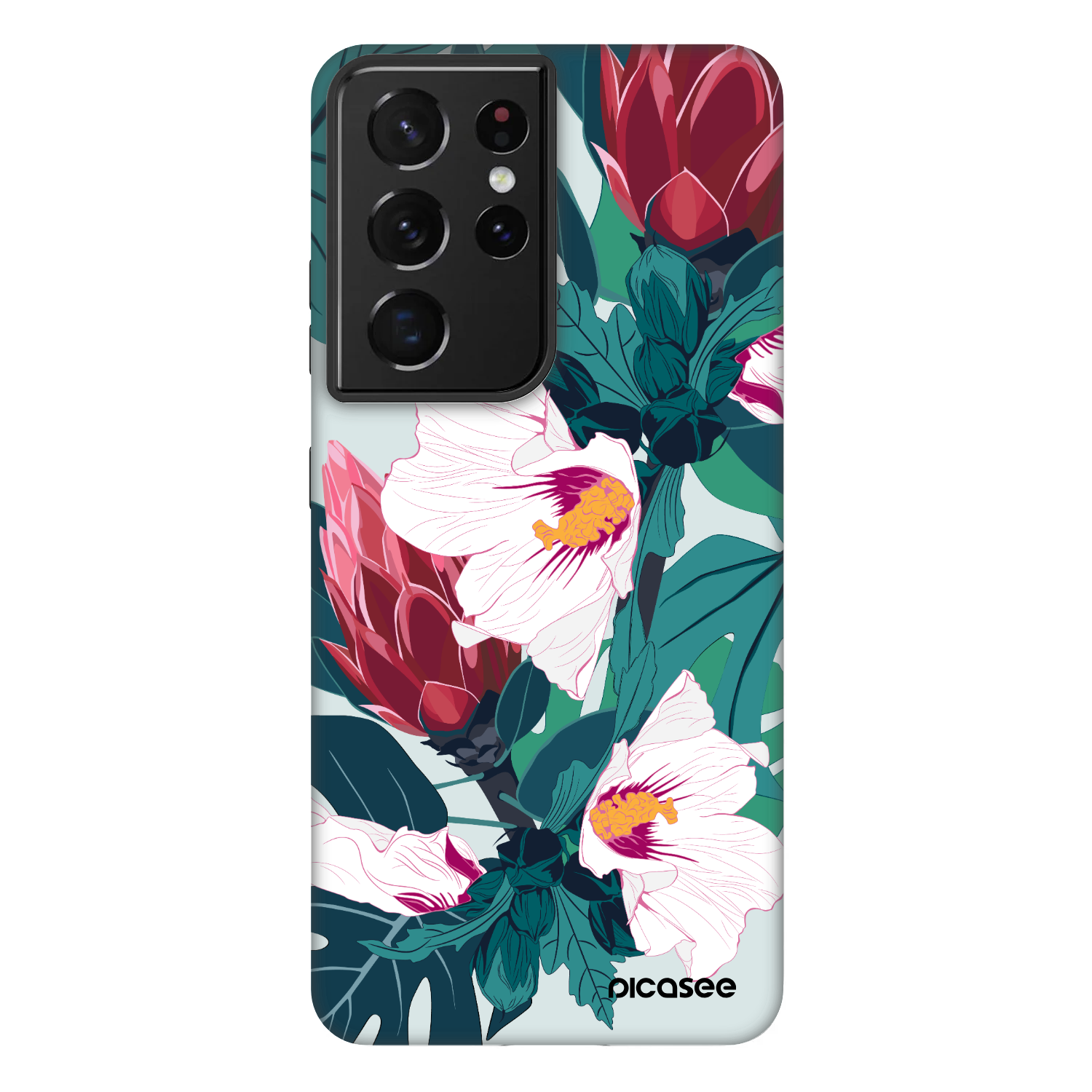 Picasee Fashion Case pentru Samsung Galaxy S21 Ultra 5G G998B - Rhododendron