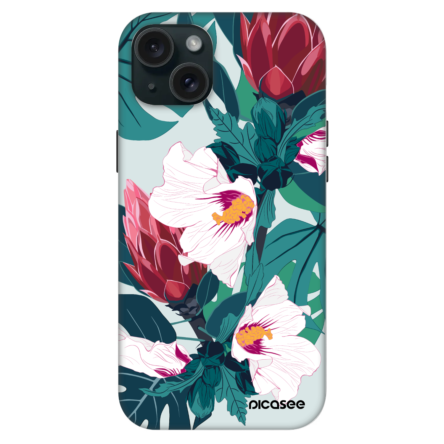 Picasee Fashion Case MagSafe pentru Apple iPhone 15 Plus - Rhododendron