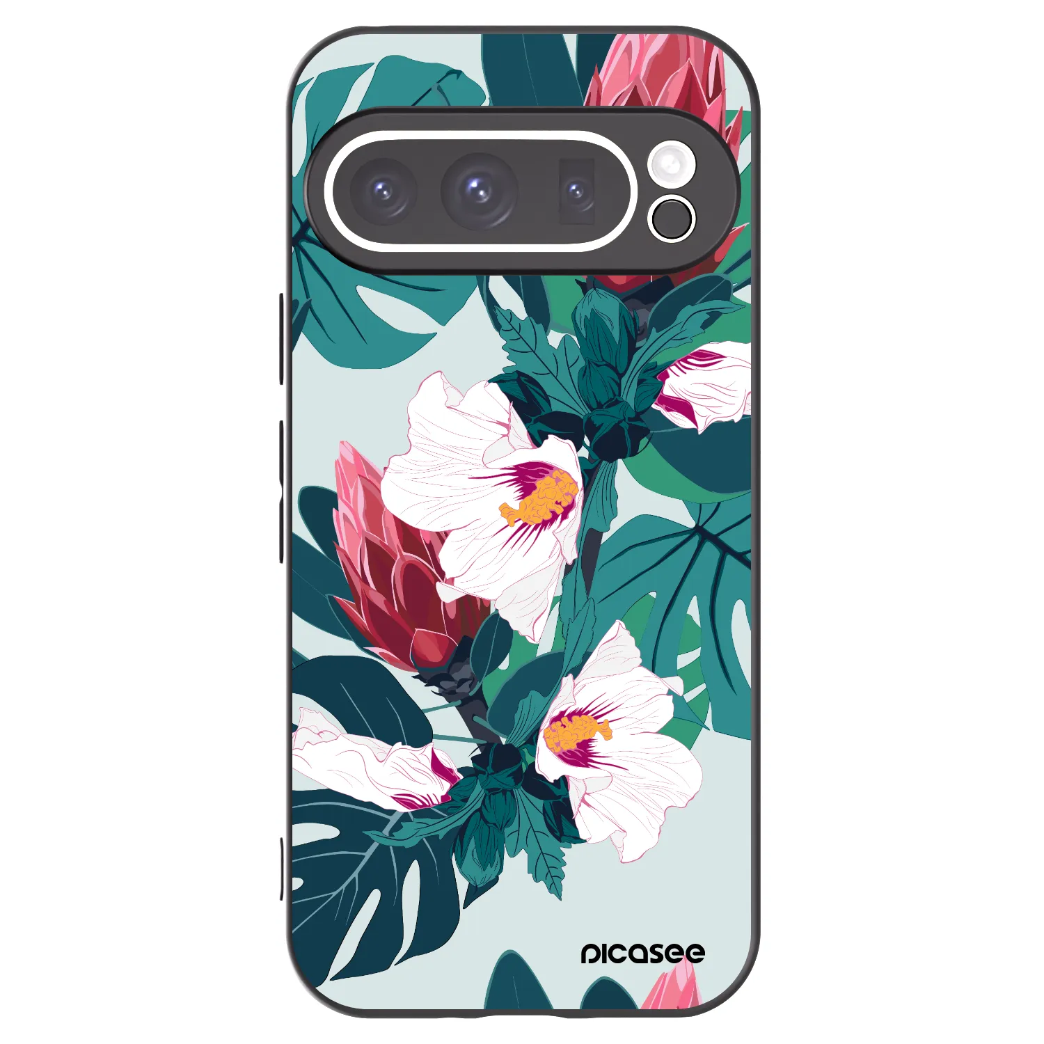 Picasee husă neagră din silicon pentru Google Pixel 9 Pro XL - Rhododendron