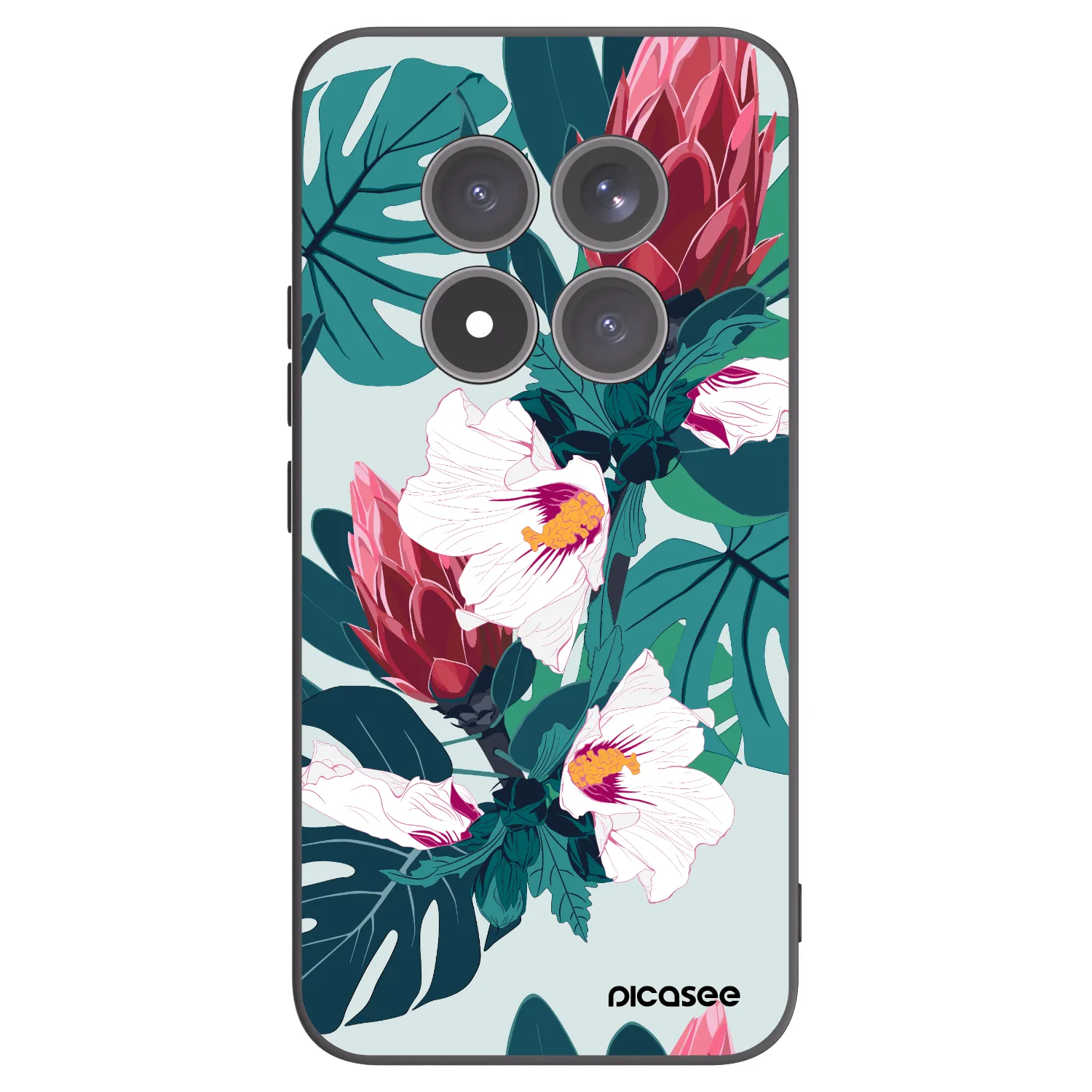 Picasee husă neagră din silicon pentru Xiaomi Redmi Note 15 Pro+ - Rhododendron
