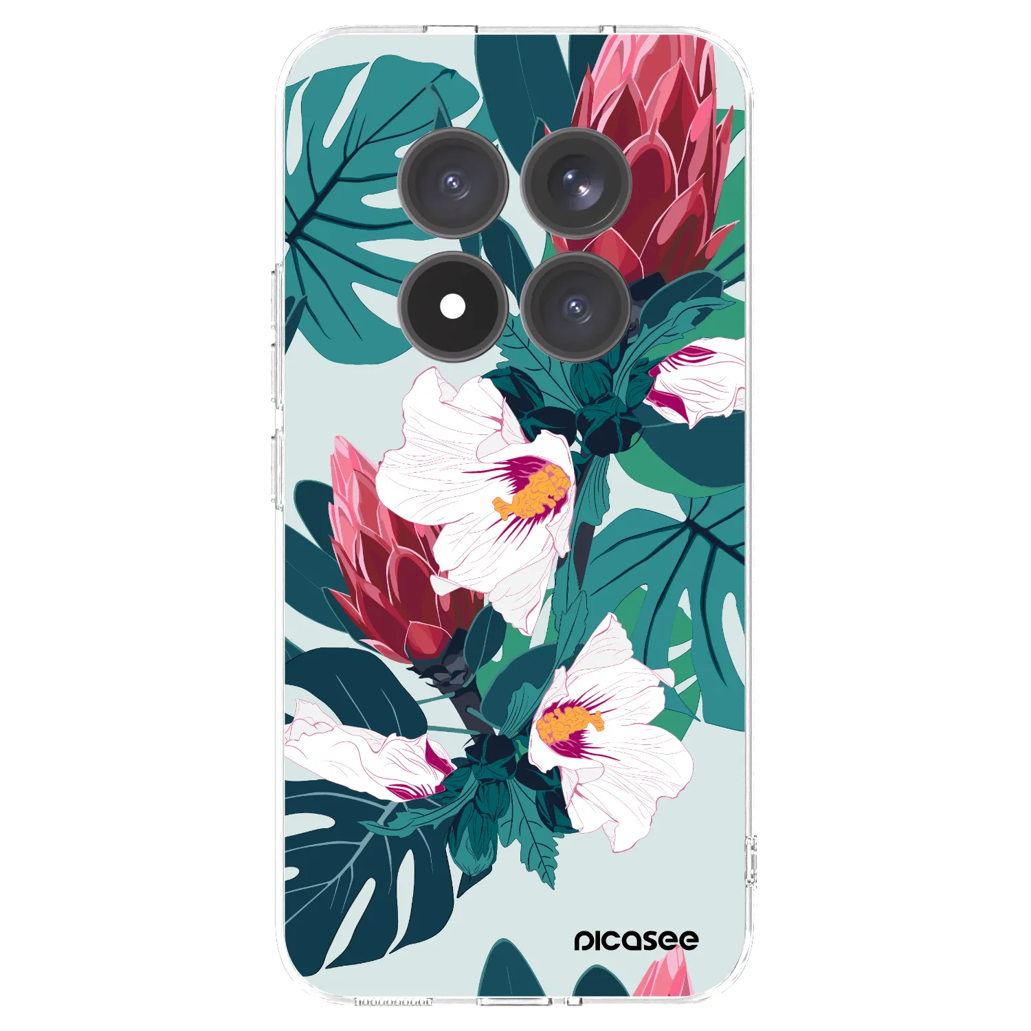 Picasee husă transparentă din silicon pentru Xiaomi Redmi Note 15 Pro+ - Rhododendron
