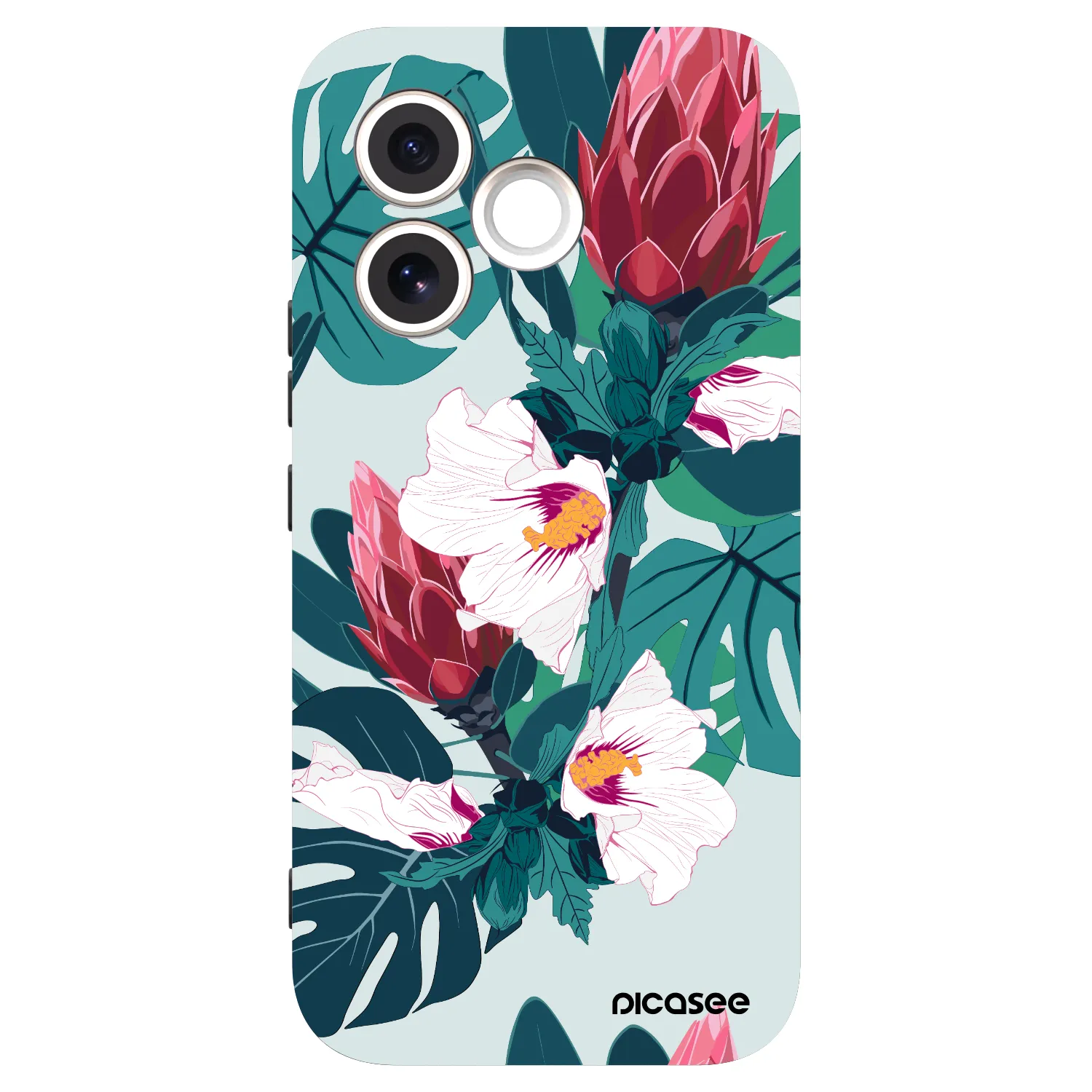 Picasee husă neagră din silicon pentru Honor 600 Lite - Rhododendron