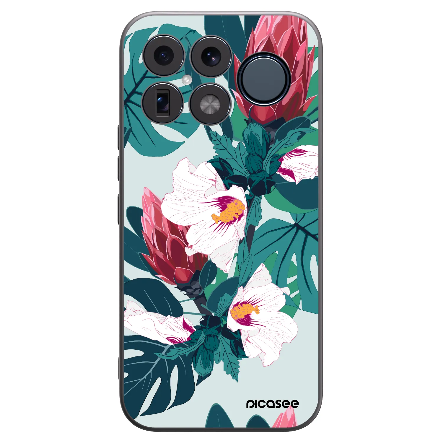 Picasee husă neagră din silicon pentru Xiaomi Poco F8 Ultra - Rhododendron