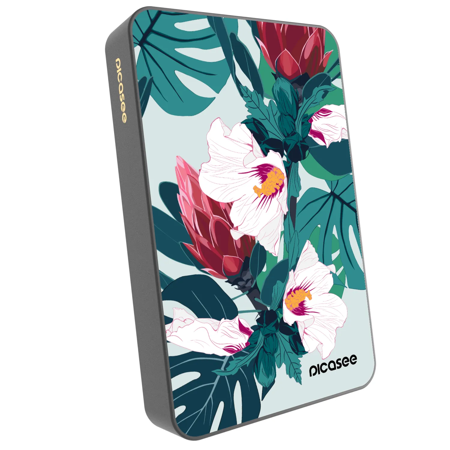 Picasee Powerbank cu MagSafe 10 000 mAh Gri - Rhododendron