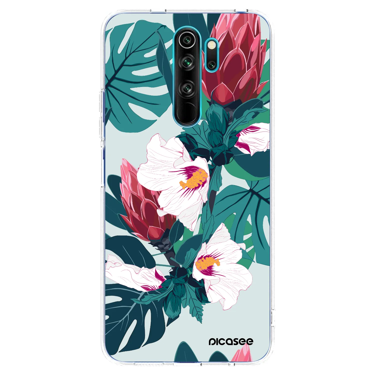 Picasee husă transparentă din silicon pentru Xiaomi Redmi Note 8 Pro - Rhododendron