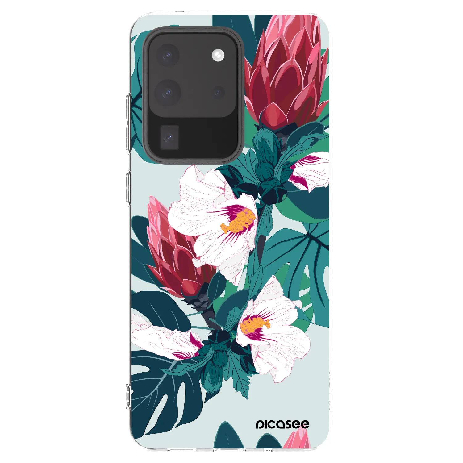 Picasee husă transparentă din silicon pentru Samsung Galaxy S20 Ultra 5G G988F - Rhododendron