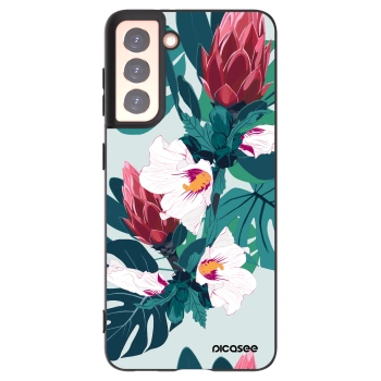 Picasee husă neagră din silicon pentru Samsung Galaxy S21 5G G991B - Rhododendron