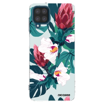 Picasee husă transparentă din silicon pentru Samsung Galaxy A12 A125F - Rhododendron