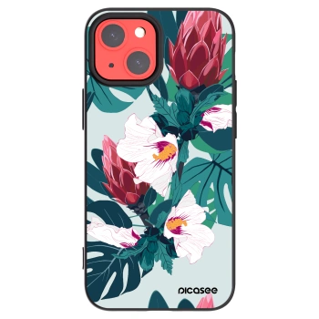 Picasee husă neagră din silicon pentru Apple iPhone 13 mini - Rhododendron