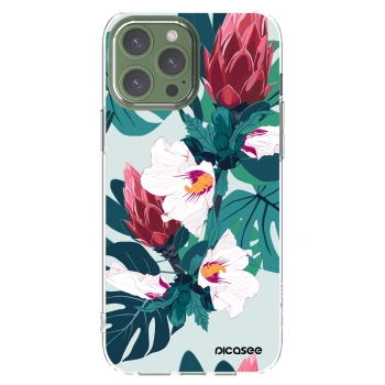 Picasee husă transparentă din silicon pentru Apple iPhone 13 Pro Max - Rhododendron