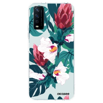 Picasee husă transparentă din silicon pentru Vivo Y11s - Rhododendron