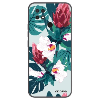 Picasee husă neagră din silicon pentru Xiaomi Redmi 10C - Rhododendron