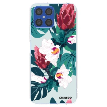 Picasee husă transparentă din silicon pentru Honor X8 4G - Rhododendron