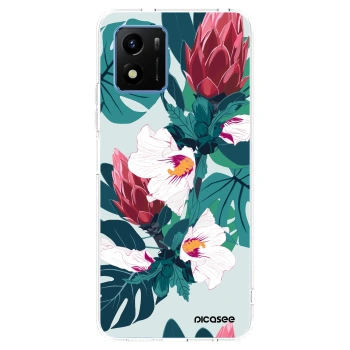 Picasee husă transparentă din silicon pentru Vivo Y01 - Rhododendron