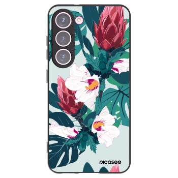 Picasee husă neagră din silicon pentru Samsung Galaxy S23 5G - Rhododendron