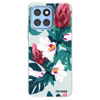 Picasee husă transparentă din silicon pentru Honor X8 5G - Rhododendron
