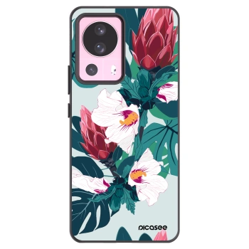 Picasee husă neagră din silicon pentru Xiaomi 13 Lite - Rhododendron